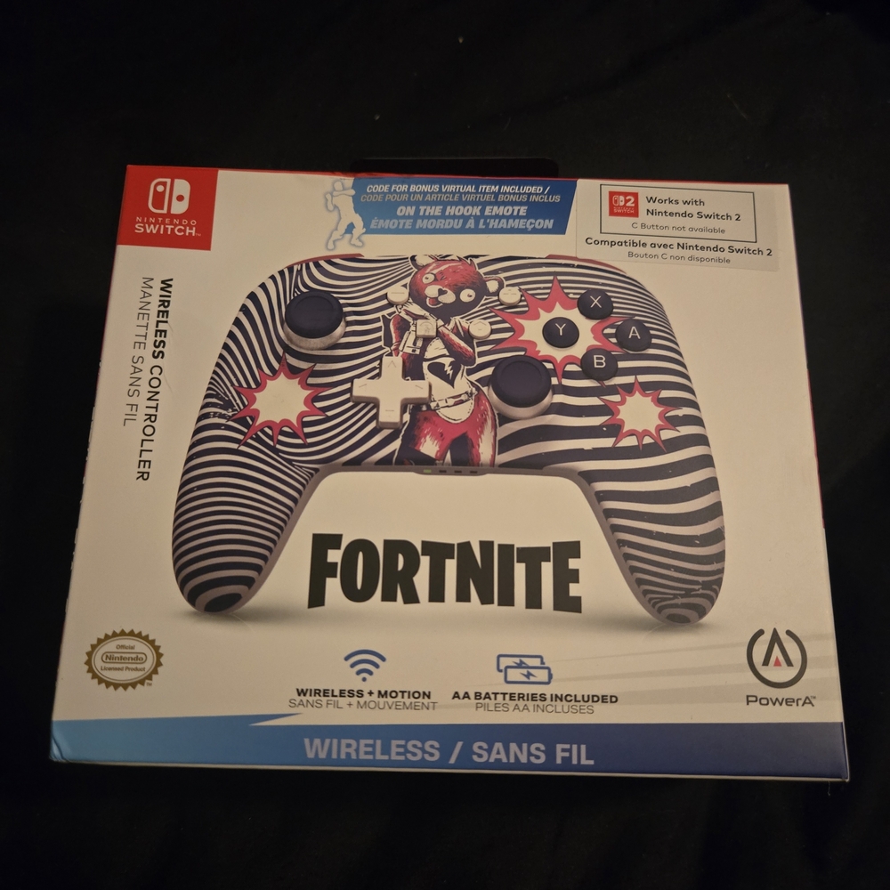 Fortnite Wireless Controller for Nintendo Switch - Black and White